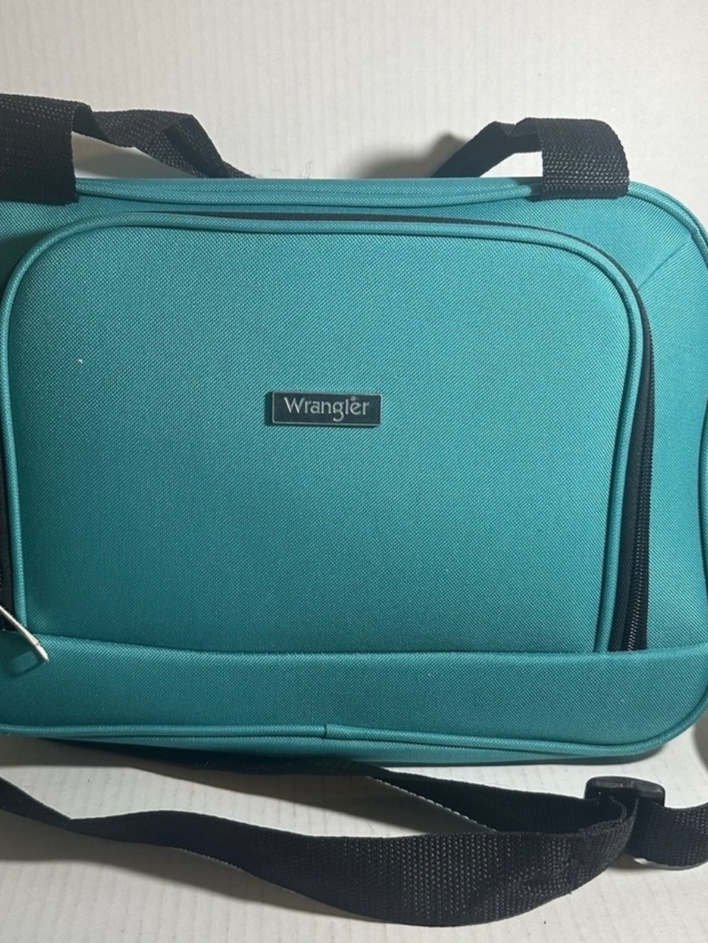Wrangler Teal Shoulder Travel Tote with Front Pocket